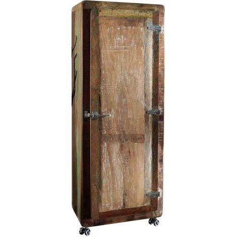 Schrank Altholz 60x48x165 mehrfarbig lackiert FREEZY 06 (1/3)