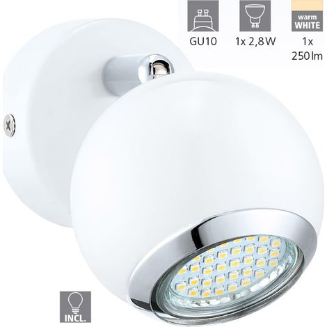 faretto a led da parete "bimeda" in acciaio 2,5 watt 240 lm (1/4)