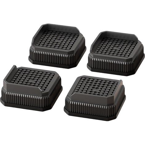 Rialzi per mobili in 4 pezzi - Rialzi per struttura del letto - Cuscino rialzante - Rialza di 2,6 cm - Antiscivolo e resistente all'umidità - Realizzato in materiale TPE - Adatto (1/5)