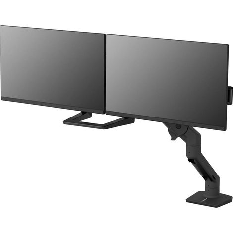 Soporte de escritorio Ergotron HX Series negro mate para doble pantalla