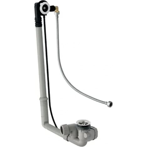 Colonna scarico vasca tonda cromato 28 cm 1/2" inox GEBERIT