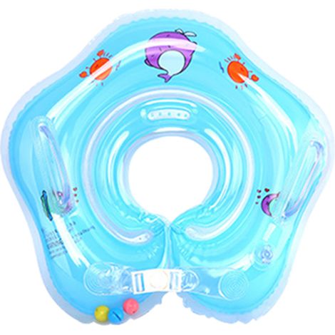 Bébé bouée de cou gonflable cercle bain nouveau-né sécurité flotteur cou anneau baignade (1/5)