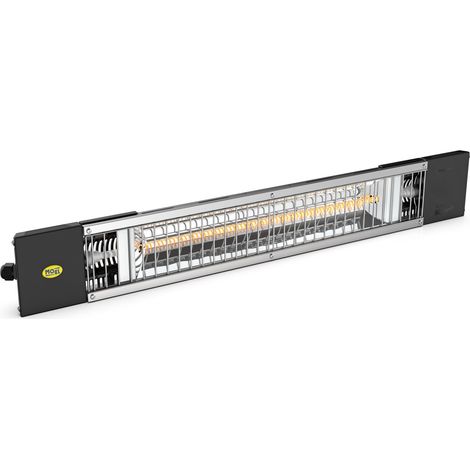 Stufa Elettrica ad Infrarossi 83x3,8x12 cm da Parete 1200W Onde Medie Moel Petalo (1/2)