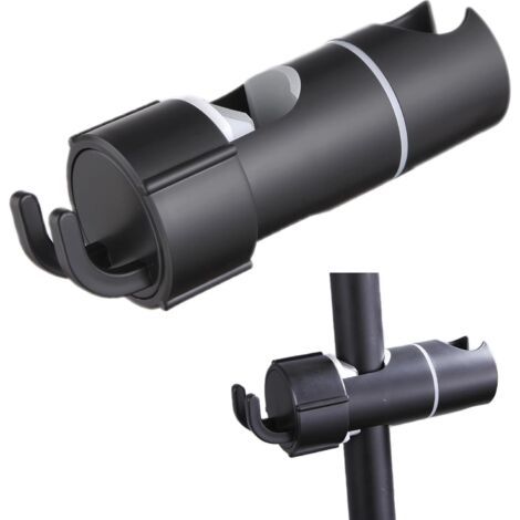 Support Douche Accroche Pommeau Accessoire - 16-27mm à Diamètre RéGlable, Chromé Conception Abs Support Douchette, Poignée Orientable à 360°Installation Simple, Adapté à La Barre Douche (1/5)