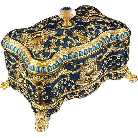 Élégante boîte à bijoux de voyage doublée de velours, compacte et portable, pour ranger boucles d'oreilles, colliers et bagues (multicolore). (1/4)
