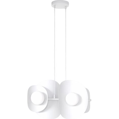 Lampada a sospensione loft bianca asimmetrica 4xG9 8W Emibig (1/5)