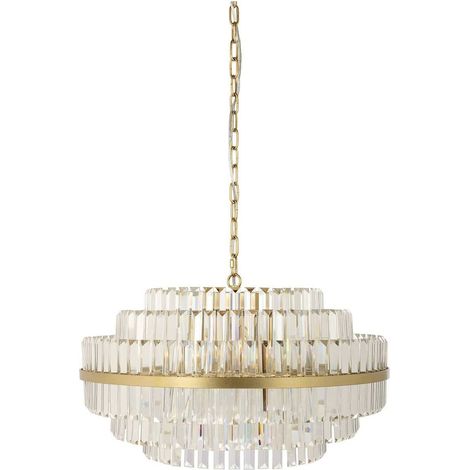 Chandelier élégant or brossé - Or brossé élégant (1/5)