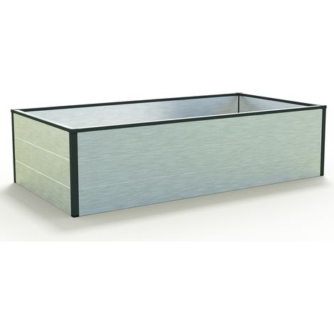 150 x 77 x 39 cm Hochbeet HALFSIZE, Aluminium eloxiert