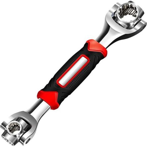 Clé à douille 48 en 1, multifonctionnels professionnels en acier , clé rotative à 360 degrés, taille du rotor 10 mm (1/5)