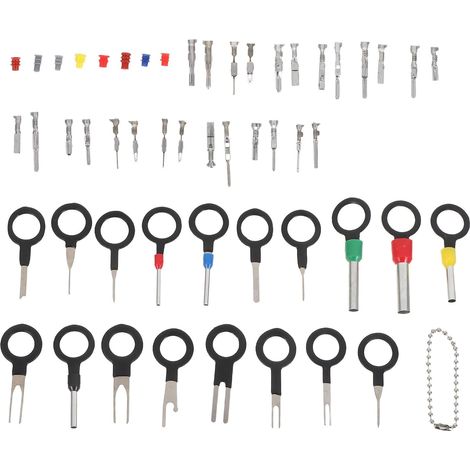 500pièces Kit de Connecteurs Électriques Broches de Sertissage Connecteurs de Câblage Automobile Mâles et Femelles à Non Isolés (1/5)