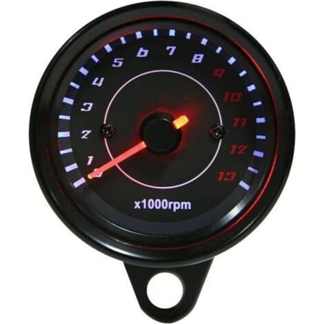 Tachymètre - Tachymètre Électronique Tachymètre - CC 12V Moto Universel Rétroéclairage LED Jauge (1/3)