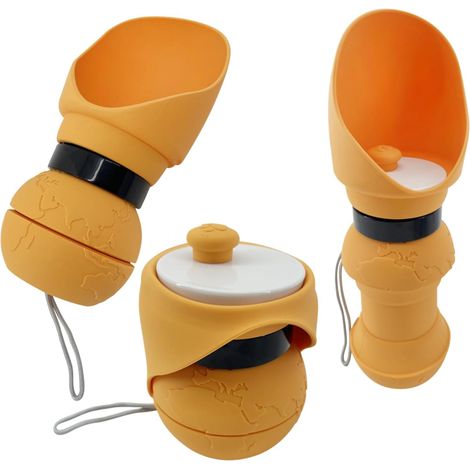 Filiyano-Bouteille d'eau en silicone pour animaux de compagnie - Gobelet de voyage pliable de 560 ml pour chiens et chats Légère, portable et facile à (1/5)