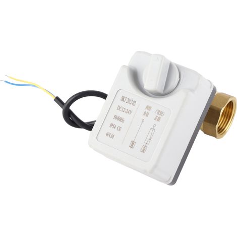 Vanne à bille motorisée 2 fils 2 voies normalement fermée DN25 Laiton ABS Accessoire (1/5)