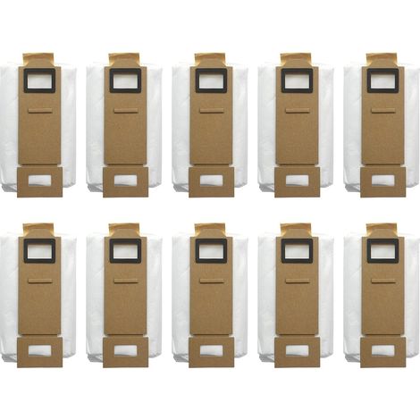 Sollbry Paquete de 10 bolsas para aspiradoras Xiaomi Roborock T7S, T7plus, T7Splus y S7 (1/5)