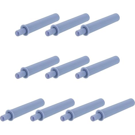 Amortisseurs de porte à fermeture douce, lot de 10, ferme-portes, amortisseurs de porte à fermeture douce adaptables pour portes de meubles, gris (1/3)