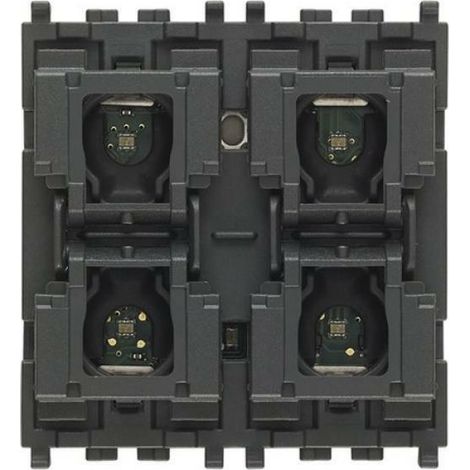 Eikon, arke' plana control domÓtico 4 botones de pared led rgb 2 mÓdulos 01480