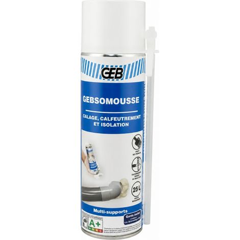 Espuma expansiva de poliuretano Gebmousse aerosol 650/500ml