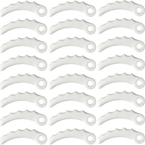 24 cuchillas de plástico de repuesto, cabezal de 255 mm x 3,6 mm, cuchillas de plástico para Makita 198426-9