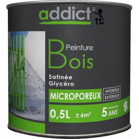 Pintura especial para madera, Gris guijarro antracita, 0,5 litros.
