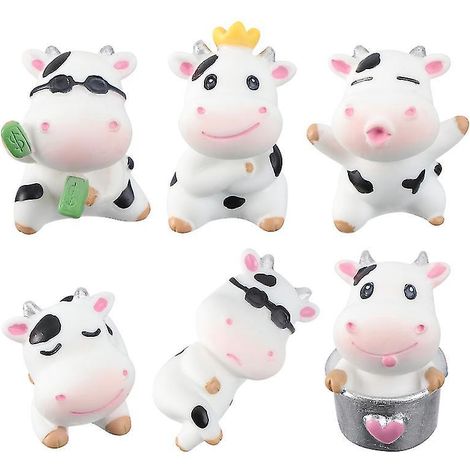 6-teiliges Set Tierfiguren aus Kunstharz