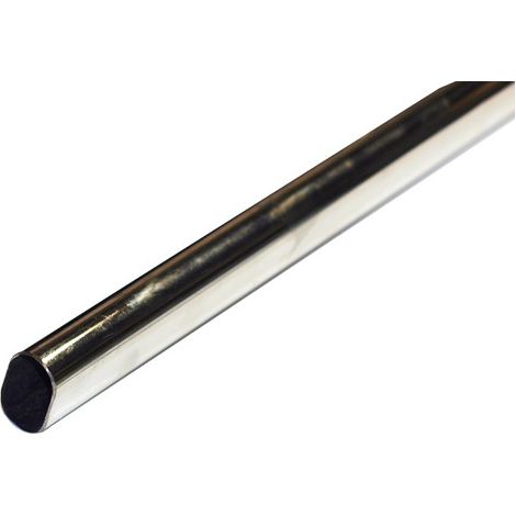 TUBE ACIER OVAL CHROME 4 M - 25MTX15 MM
