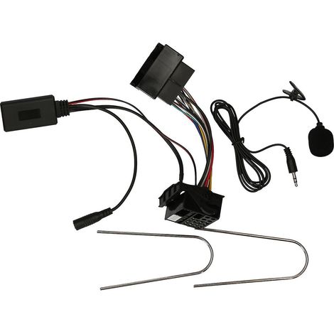 Adaptateur de module Bluetooth 5.0 pour voitures avec microphone, radio sans fil, adaptateur audio AUX-IN stéréo (remplacement 12 broches)