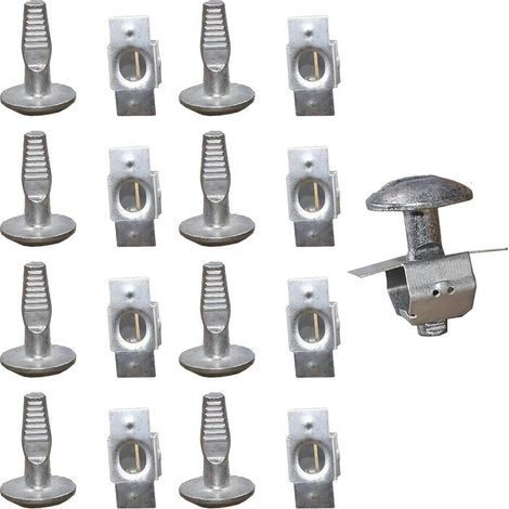 Ensemble de 10 Clips de Protection en Alliage d'Aluminium pour Sous-Plateau Moteur, Vis de Fixation de Capot, Rechangement Vis Compatible avec Peugeot Citroën 206 207 406 407 806 807 (1/4)