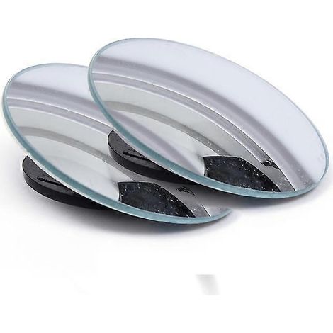 Rétroviseurs d'angle mort pour voiture, rétroviseurs latéraux grand angle réglables à 360°, miroirs convexes ronds, accessoires de sécurité automobile (1/4)
