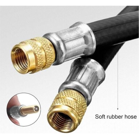 5PCS Rallonge Extension Valve Pneu,45° 90° 135° Air Pneu Valve de Adaptateur avec 2 Extensions de Valve, Rallonge de Valve en Laiton (1/5)