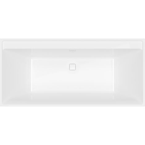 Bañera rectangular 160 x 75 VILLEROY & BOCH Collaro acrílica Blanco Brillante con desagüe y rebosadero blanco brillante