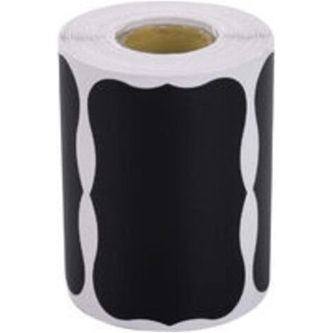 QORVA-300pcs Kit d'Etiquette Autocollantes Réutilisables pour la Cuisine Organiser avec Marqueurs Craie Liquide, Étiquette Tableau Noir Amovible pour Décorer Votre Cuisine Pièce de Rangement (1/5)