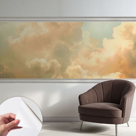 Papier peint autocollant adhésif avec imprimé installation simple qualité excellente sans désordre Nuages éthérés 250x104 cm (1/5)