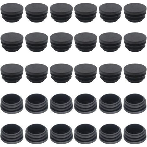 Embouts de pieds de chaise de 25 mm – Lot de 50 embouts en plastique – Réduisent les rayures et le bruit – Conviennent aux sols en bois et en carrelage (1/4)