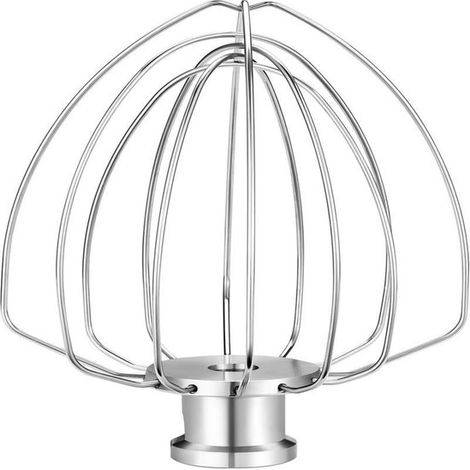 Fouet à fils de rechange en aluminium compatible KitchenAid K45WW, accessoire pour robot pâtissier, pour préparation de mayonnaise, œufs et pâtes (1/5)
