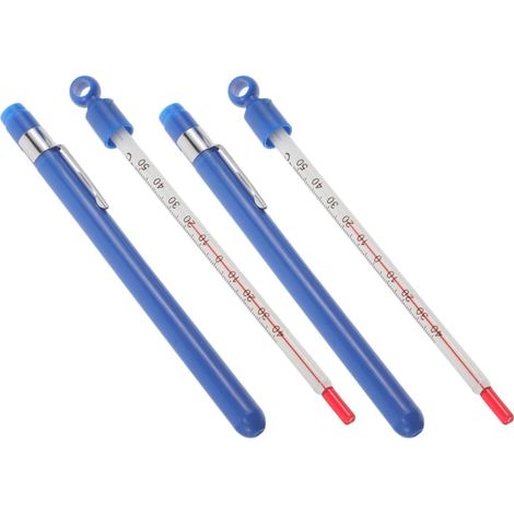 2 thermomètres vin rouge, verre/plastique bleu, portables, bar (1/5)