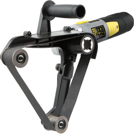 Ponceuse pour tube 1300 W, bande 760 x 40 mm, vitesse variable 1100-3200 tr/min, ponçage 180° en 1 passage, capacité max 180 mm (1/5)