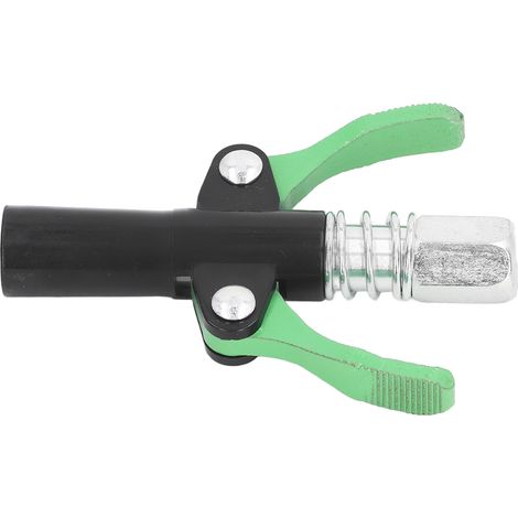Pistolet à graisse à double poignée, coupleur, pression minimale élevée, autobloquant, embout à verrouillage rapide, buse d'injection d'huile