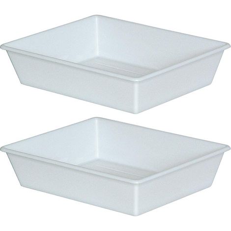 BRB 2 Lebensmittelwanne, Fotolaborwanne, Inhalt 26,5 Liter, LxBxH 840/715 x 645/520 x 155 mm, weiß