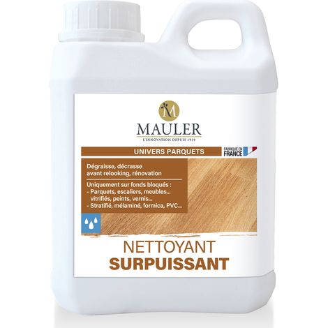Dégraissant parquets anciens & sols plastiques - 0,5L - Phase aqueuse - Nettoyant surpuissant Mauler