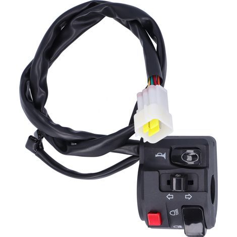 7/8in Moto Guidon Commutateur Klaxon Bouton Phare Clignotant Brouillard Lampe Contrleur (1/5)