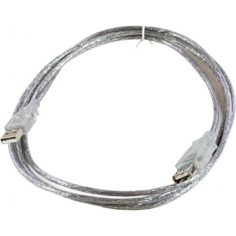 Microconnect USBAAF2T - USB Cavo (1,8 m, USB A, USB A, connettore maschio/femmina, trasparente)