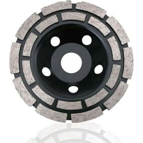 Disque diamant à meuler béton 230 x 22,2 mm double rangée, meule diamantée universelle pour béton pierre granit chape maçonnerie et rénovation (1/4)