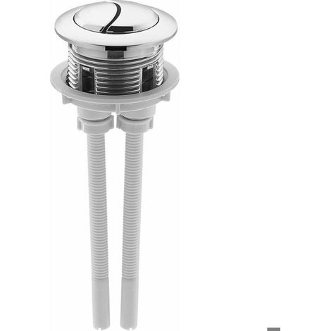 38-mm-WC-Druckknopf, Zweimengenspülknopf, galvanisiert, Ersatzteil für WC-Ventil (1/5)
