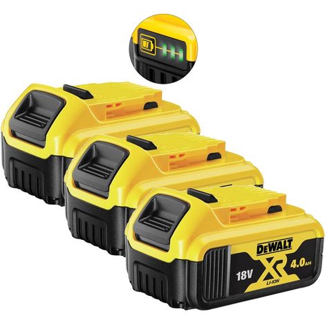 DeWalt DCB182 18V XR 4.0Ah Li-ion Batteries (Triple Pack)