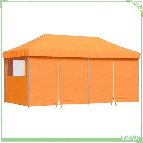 Tente de réception pliable - FAFEICY - 4004953 - 4 parois latérales - 580×292×315 cm - Orange (1/5)