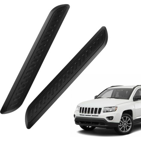 Car Bumper Protector, 2 Pack Carbon Fiber Car Bumper Protector Film Protector Fit Most Car Models (Black) (1/5)