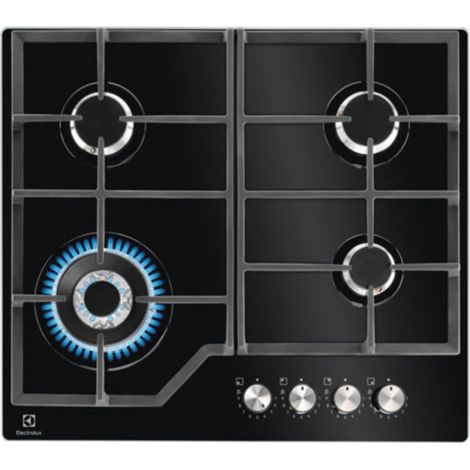 Gaskochfeld 59 cm 4 brenner schwarz - Electrolux - KGG64362K