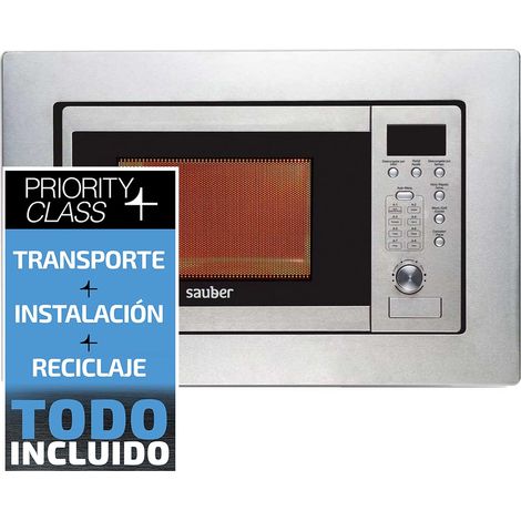 Sauber HMS02I - Horno Microondas Integrable 20 Litros Con Grill Inox (1/5)