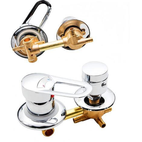 Mitigeur douche 2/3/4/5 Sortie d'eau Laiton corps Robinet de douche (1/5)