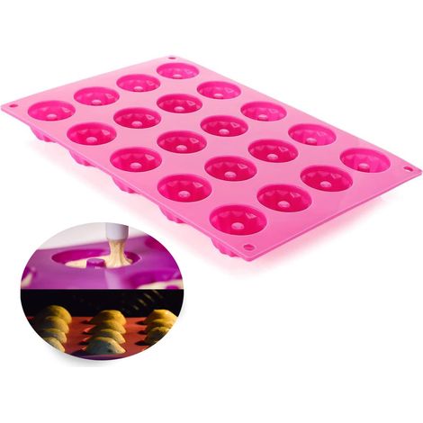 1 Moule à gâteau, 20 alvéoles, silicone alimentaire, antiadhésif, four micro-ondes (1/5)